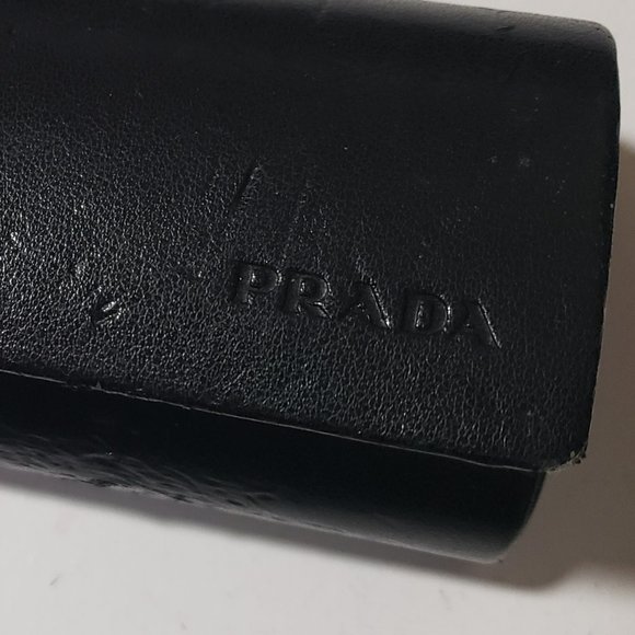 AUTHENTIC PRADA MADE IN ITALY BLACK AND SILVER FRAME GLASSES WITH ORIGINAL CASE - Picture 8 of 8